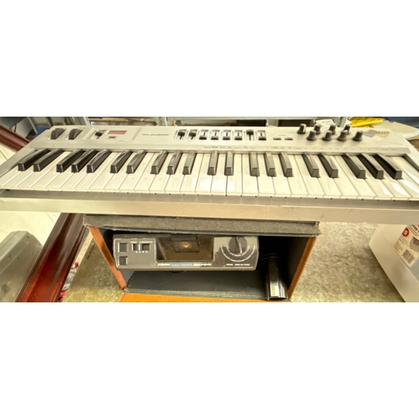 Kodak Carousel 5200 Projector & M-Audio Radium Keyboard