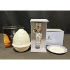 Image 2 : Lladró Porcelain Lot: Lithophane Lamp, Toy Soldier Ornament, Plate