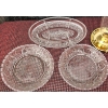 Image 4 : Clear Pressed Glass Plates With Divider Tray and Beer Tower Dispenser