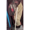 Image 2 : Top Flite Golf Clubs Set With Bag, Pull Cart, Badminton Racket & Accessories