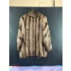 Image 2 : Womens Raccoon Fur Coat, Satin Lining and Dasco Clasps