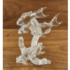 Image 1 : Swarovski Crystal Three Dolphins Figurine on Textured Coral Stand