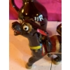 Image 2 : Vintage Handmade Pottery Set With Whiskey Jug Donkey and Mini Shot Glasses