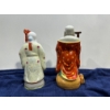 Image 4 : China Famile Rose Porcelain Statues, Buddhism 12H & Immortal Qinq 11H