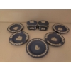 Image 1 : Wedgwood Blue Jasperware Plates and Lidded Boxes