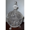 Image 2 : Fine Lead Crystal Footed Candy Dish Vase Bombay Keepsake Box Expresso Cups 