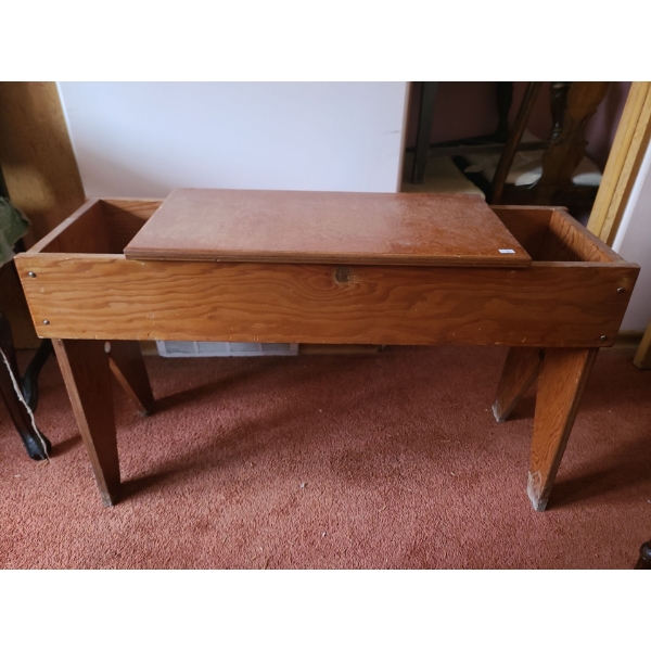 Piano Bench with Variety of Sheet Music, and 2 Recorder 37 L, 23 T, 12 W