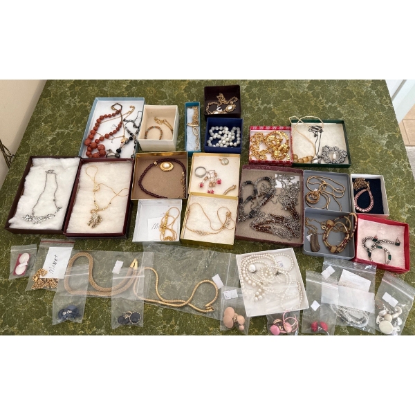 Costume Jewelry Collection #1 - Necklaces, Bracelets, Earrings 