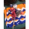 Image 3 : Handmade Oilers Blanket, Steel Sign, Oilers Mask, Toy Bike that Makes Noise
