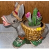 Image 2 : Smiling Donkey Planter 11T w/ Vintage Pillar Print 16x21