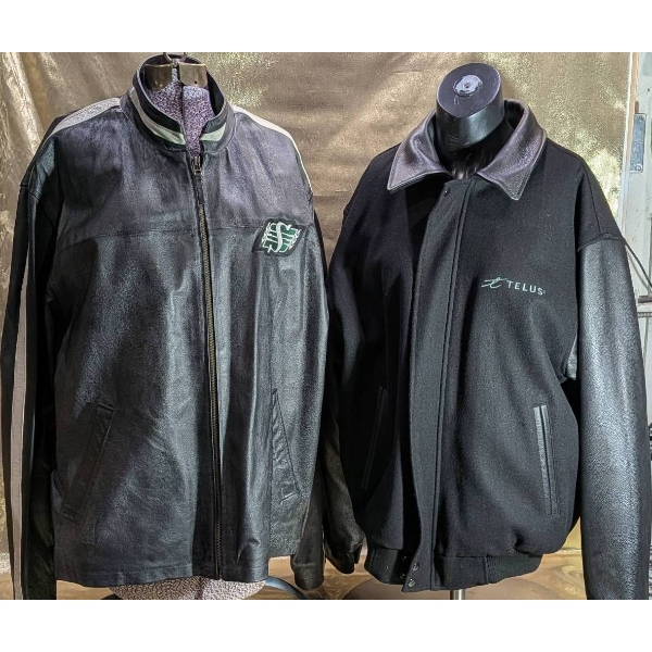 Branded Jackets: Saxon Leathers and North End All Climate Wear