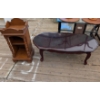 Image 1 : Matching Coffee and Side Table Set with Carved Details