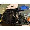 Image 1 : Complete scuba set with regulators, wetsuits, boots, weights, compass, and a light hawk VCD all in g