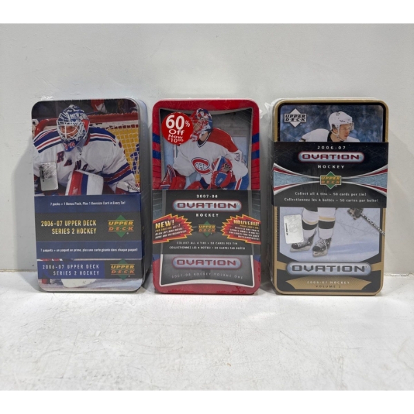 2006-08 Upper Deck Unopened Card Tins