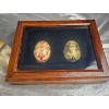 Image 3 : Decorated Eggs with Framed Displays and Porcelain Pieces