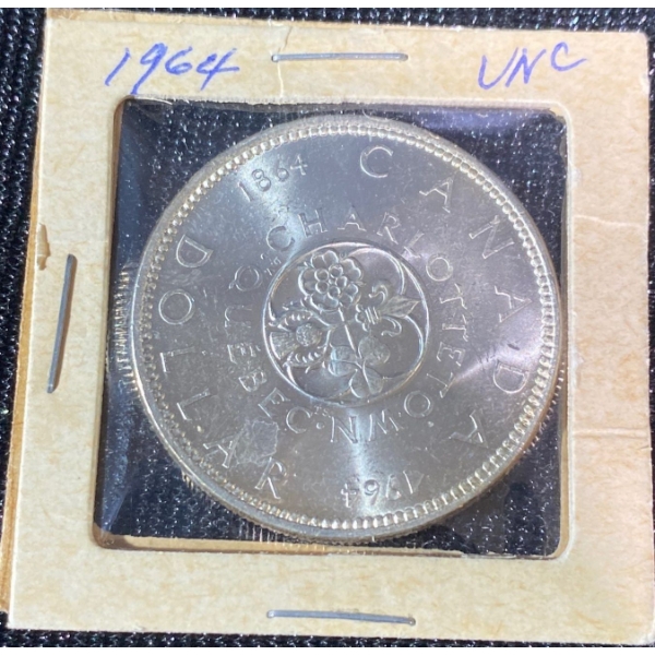 1964 Quebec Conferences Canadian Silver Dollar