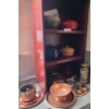 Image 1 : Contents of Cupboard- Covered Casserole Dishes & Copperware