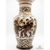 Image 2 :  1930s Vintage Bien Hoa Pottery Vase From Vietnam 21''INCHES HEIGHT.