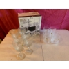 Image 1 : Drink Wear Lot, New in Box Drinking Glasses with Crystal Wine Glasses and Whiskey Glasses