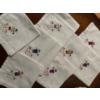 Image 4 : Vintage Linens Featuring Embroidery & Cross Stitch Pottery Sauce Cups Porcelain Tea Pot & More 