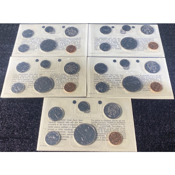 1972 Canadian Uncirculated Coin Sets