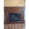 Image 1 : Electric Wood Mantle Fire Place 59x19x56