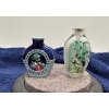 Image 1 : Kavalier and Crane Snuff Bottles  2.5H, 3H (lids missing)