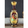 Image 2 : Vintage Brass Pepper Mill and Basket, Ruby Red Glass Decanter