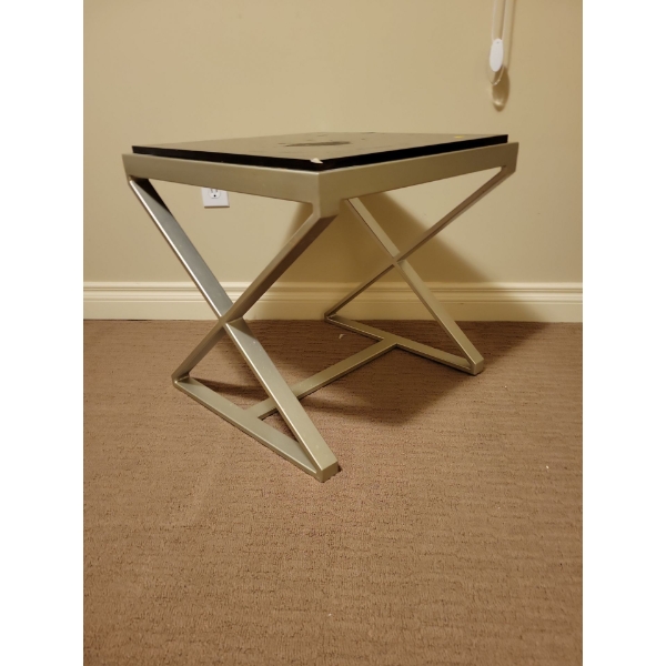 Chic Republic "X" End Table 21T - Top Needs Some TLC