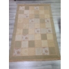 Image 1 : Beige area rugs X2 with flower and fleur-de-lys patterns - 58W, 89L