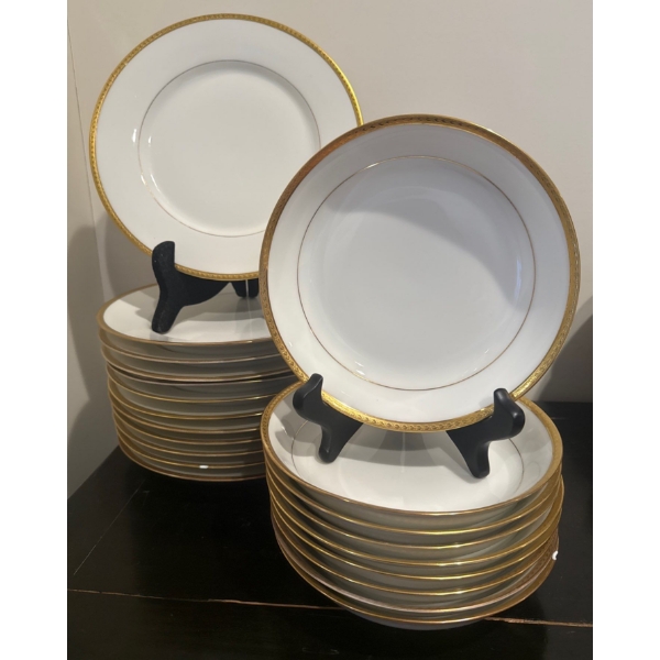 Vintage Limoges Elite Works Porcelain Servingware Collection - Plates & Bowls