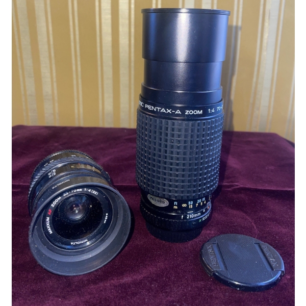 SMC PENTAX-A Zoom 1:4 70-210mm w/ Minolta AF Zoom 35-700mm 1:4 