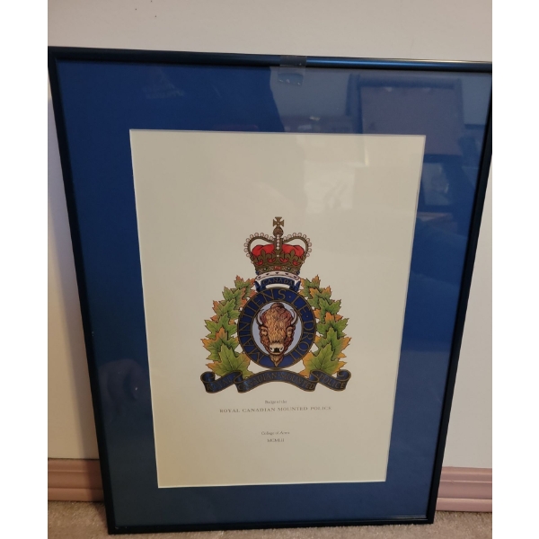 RCMP Code Of Arms 18x17 Art