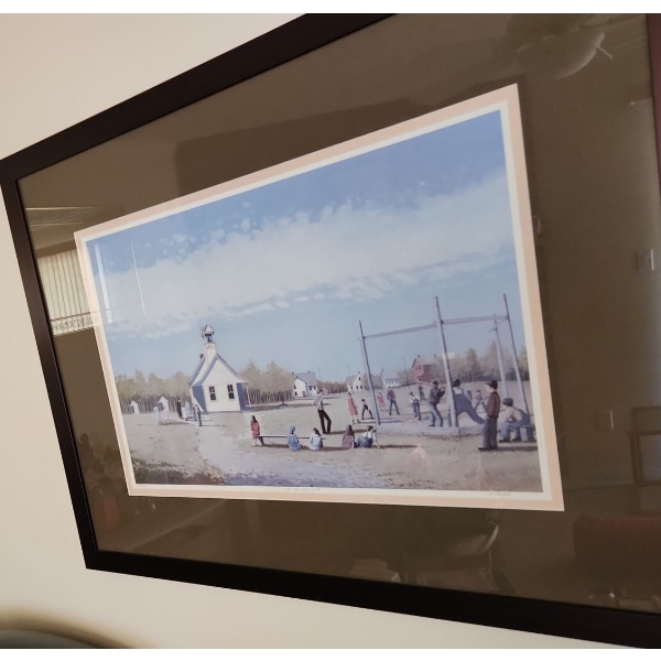 Print "I Liked Noon Hour Best", Numbered 238/ 300, Artist P Shostak 33.5 X 26, Framed Under Glass 