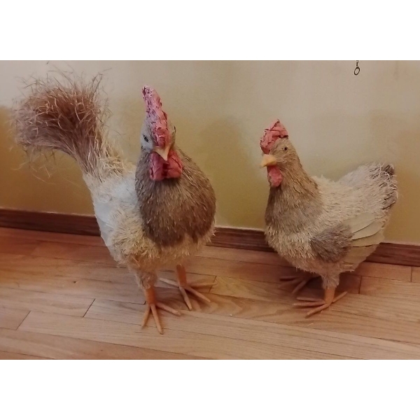 Decoartive Art Noveau Roosters 18T