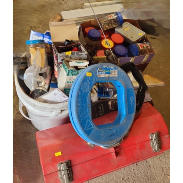 Red Tool Box 21 W, 9 D, 12 T and Contents/ Additional Items as Shown