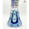Image 2 : Vintage Hand-Blown Italian Art Glass Vase, Murano Handkerchief Style Vase A Ruffled Rim.16''INCHES H