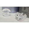 Image 3 : 2 Swarovski Crystals 1 Puffer Fish (1.5"L) & Clam (1"T) In Original Boxes