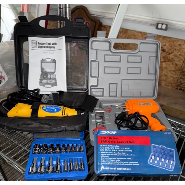 Powerfist Digital Rotary Tool Socket Kit & Solder Set Mo.JS98B