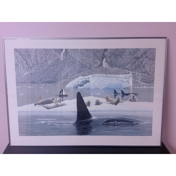 Framed Limited Edition Print by Terry Pyles, 1992, Signed and Numbered