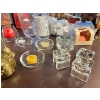 Image 2 : Assortment of candle holders with large bag of tea lights  little brass bell bookends picture Frames