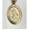 Image 2 : 92.5% Silver Necklace with "Saint Christopher Protect Us" Pendant, Approx 8g