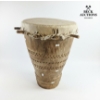 Image 2 :  Vintage Hand-Carved African Ceremonial Drum 