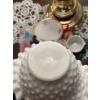 Image 6 : vintage Fenton milk glass, small 6” and large 8” baskets with milk glass ashtray 8.5”width