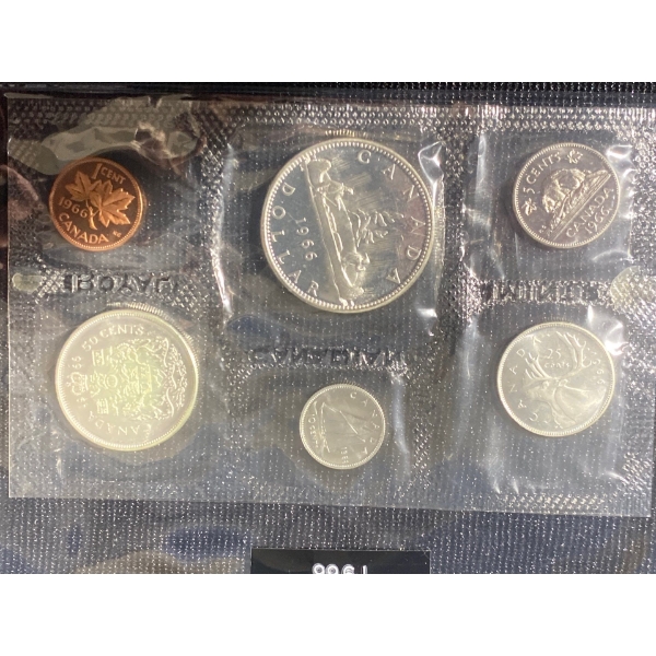  1966 Canadian Uncirculated Coin Set