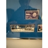Image 3 : Apollo Moon Landing Stamp Collection 21 x 18 Franklin Mint