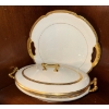 Image 1 : Limoges France Porcelain Covered Tureen & Platter Set w/Gold Trim "Haviland Oval Bowl"