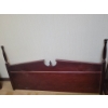 Image 1 : Mahogany Finish Headboard with Turned Finials