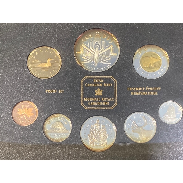 2000 Voyage of Discovery Royal Canadian Mint Sterling Silver Proof Set