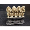 Image 2 : No Evil Ivory Monkeys w/ Rosewood Pedastal Cliosonne Plate & Antique Mini Jug 3T